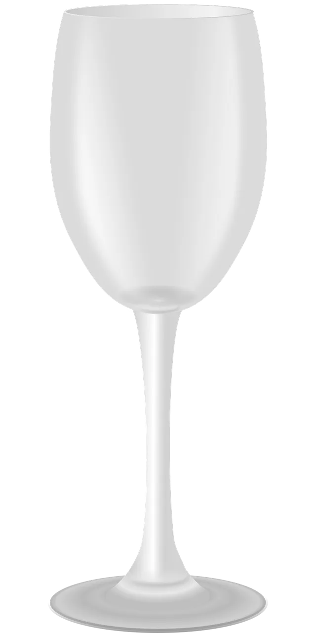 Wine Empty Glass Stickdatei – Essen & Trinken