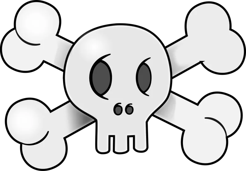 Skull Bones Danger Stickdatei – Kinder