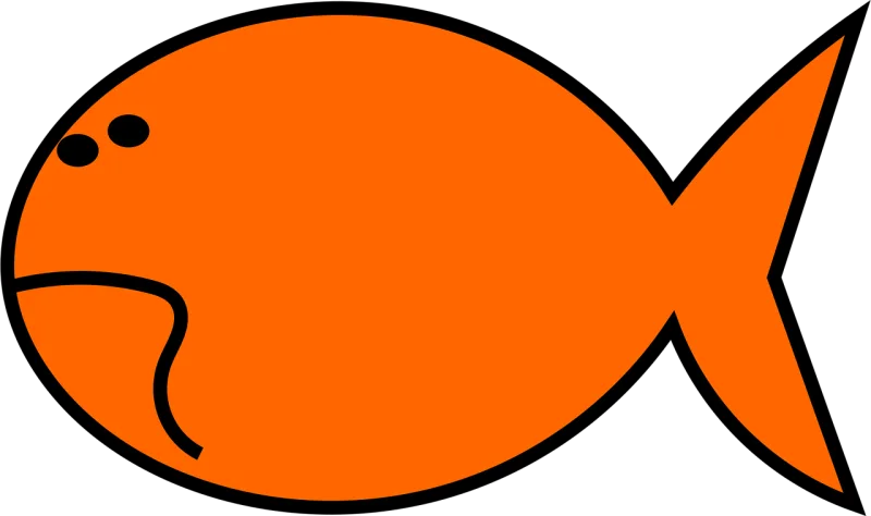 Fish Goldfish Orange Stickdatei – Tiere