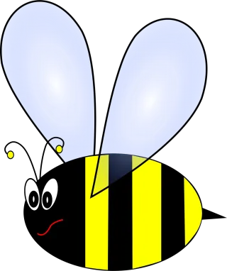 Bee Insect Yellow Stickdatei