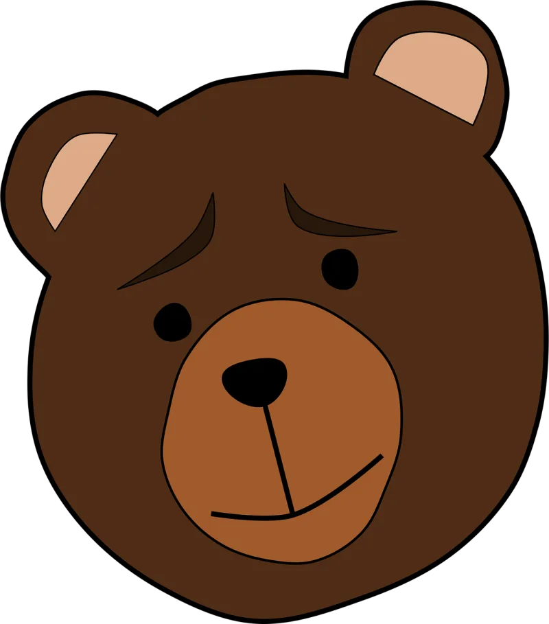 Animal Bear Face Stickdatei – Tiere
