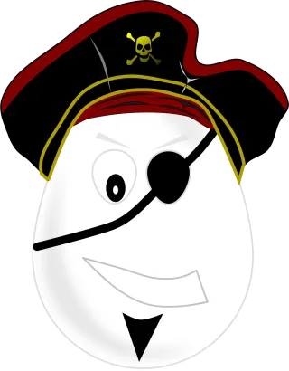 Pirate Man One eyed Stickdatei