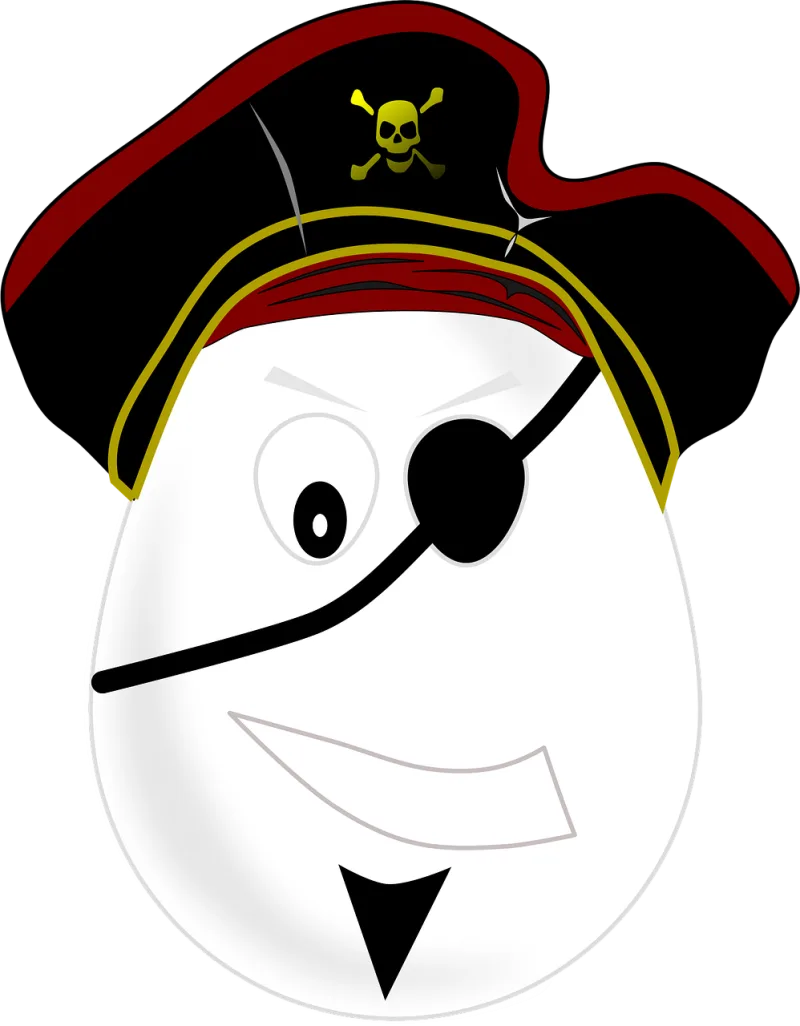 Pirate Man One eyed Stickdatei – Kinder