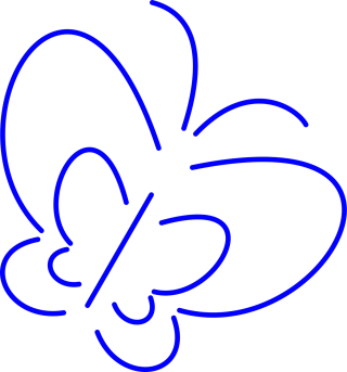 Butterfly Animal Nature Stickdatei