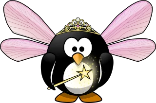 Tux Animal Bird Stickdatei