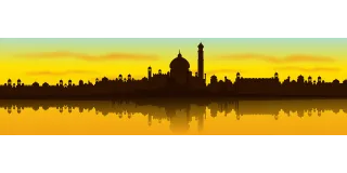 India City Cityscape Stickdatei