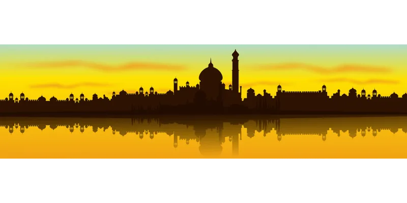 India City Cityscape Stickdatei – Natur