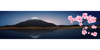 Asia Cherry blossom Fujii Stickdatei