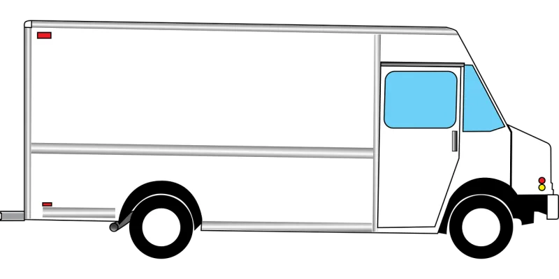 Truck Van White Stickdatei – Fahrzeuge
