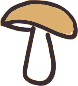 Mushroom Fungus Cap Stickdatei