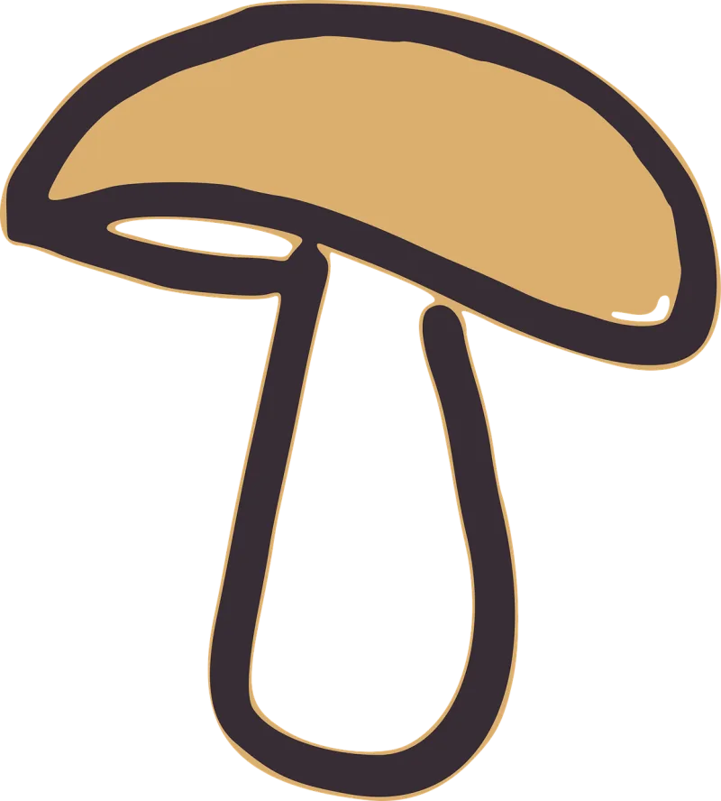 Mushroom Fungus Cap Stickdatei – Natur