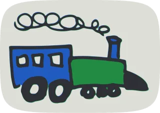 Train Toy Steam Stickdatei