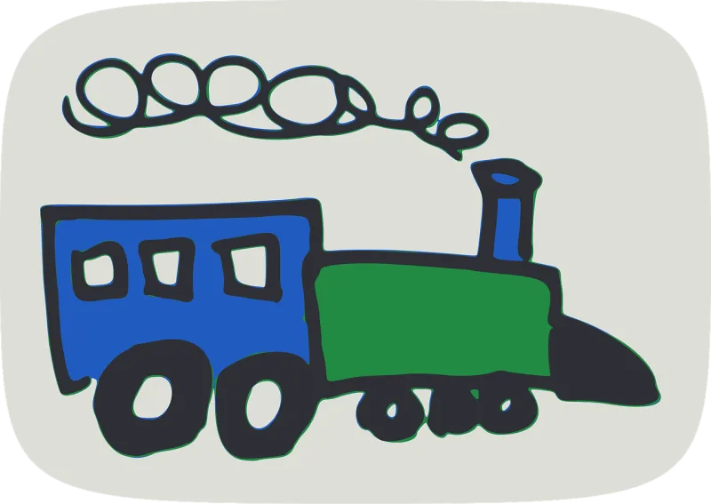 Train Toy Steam Stickdatei – Kinder