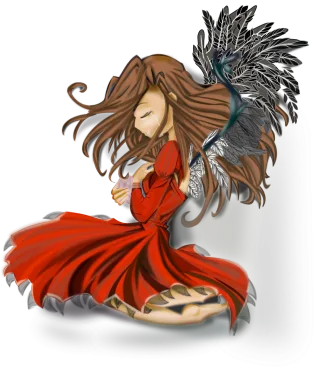 Anime Girl Woman Stickdatei – Weihnachten
