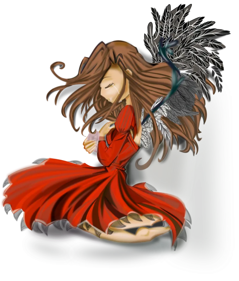 Anime Girl Woman Stickdatei – Weihnachten