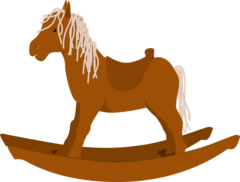 Rocking horse Rocker Wooden Stickdatei – Tiere