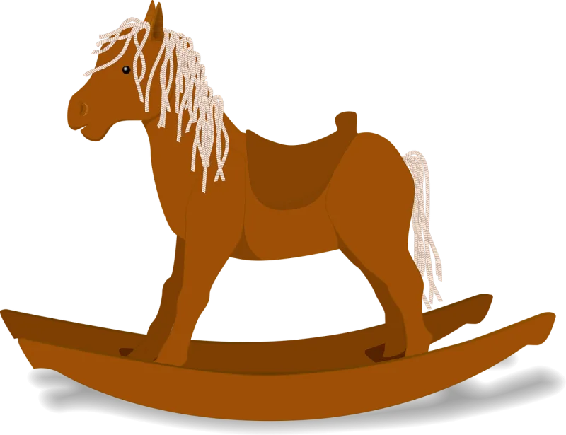 Rocking horse Rocker Children Stickdatei – Tiere