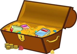 Treasure Treasure chest Geocaching Stickdatei