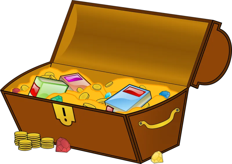 Treasure Treasure chest Geocaching Stickdatei – Kinder