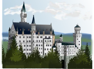 Neuschwanstein Castle Castle neuschwanstein Stickdatei