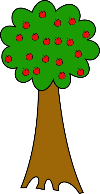 Apple tree Tree Trunk Stickdatei