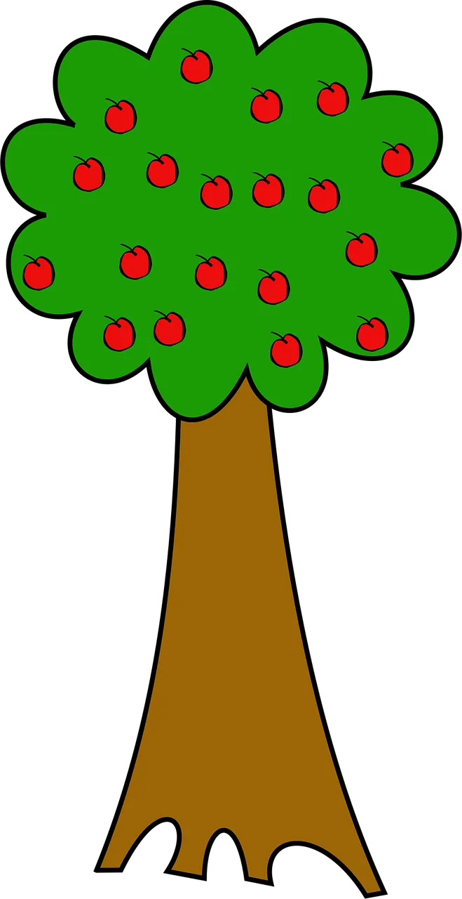 Apple tree Tree Trunk Stickdatei – Natur