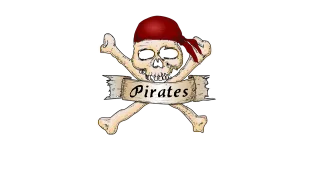 Pirates Skull Bones Stickdatei – Kinder
