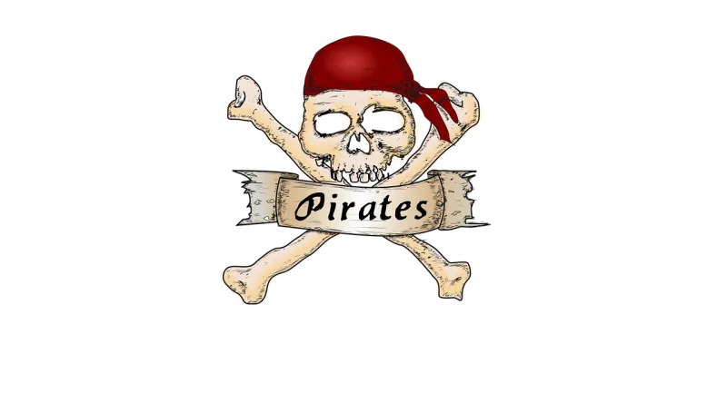 Pirates Skull Bones Stickdatei – Kinder