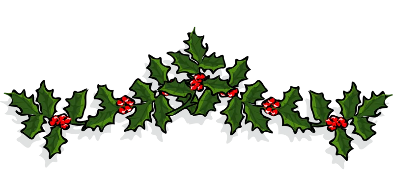 Holly Ornament Nature Stickdatei – Weihnachten
