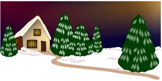 Christmas eve Winter Season Stickdatei