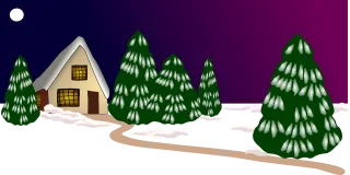 Winter Season Christmas Stickdatei
