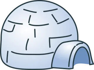 Igloo Eskimo Eskimo house Stickdatei