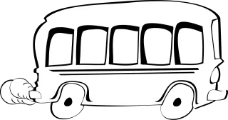Bus Car School bus Stickdatei