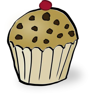Muffin Cherry Chocolate chip Stickdatei