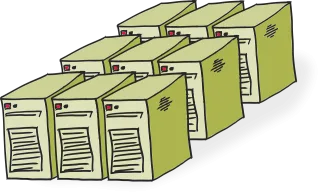 Computer Cloud Datacenter Stickdatei