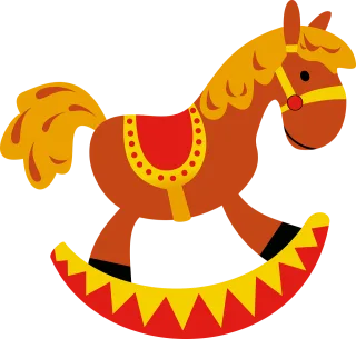 Rocker Rocking horse Horse Stickdatei