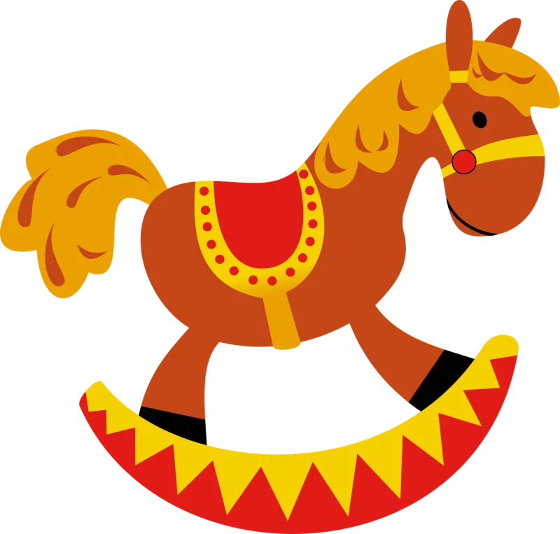 Rocker Rocking horse Horse Stickdatei – Tiere