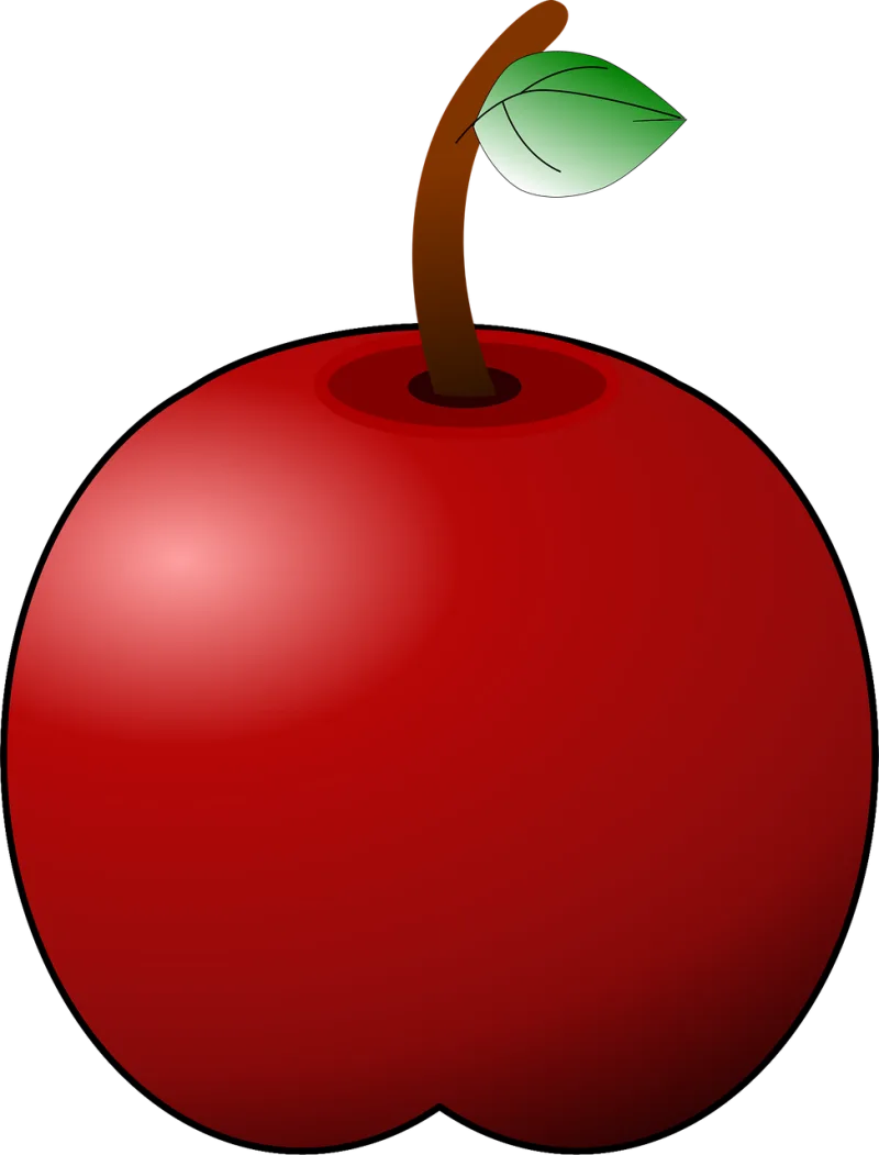 Apple Red apple Red Stickdatei – Essen & Trinken