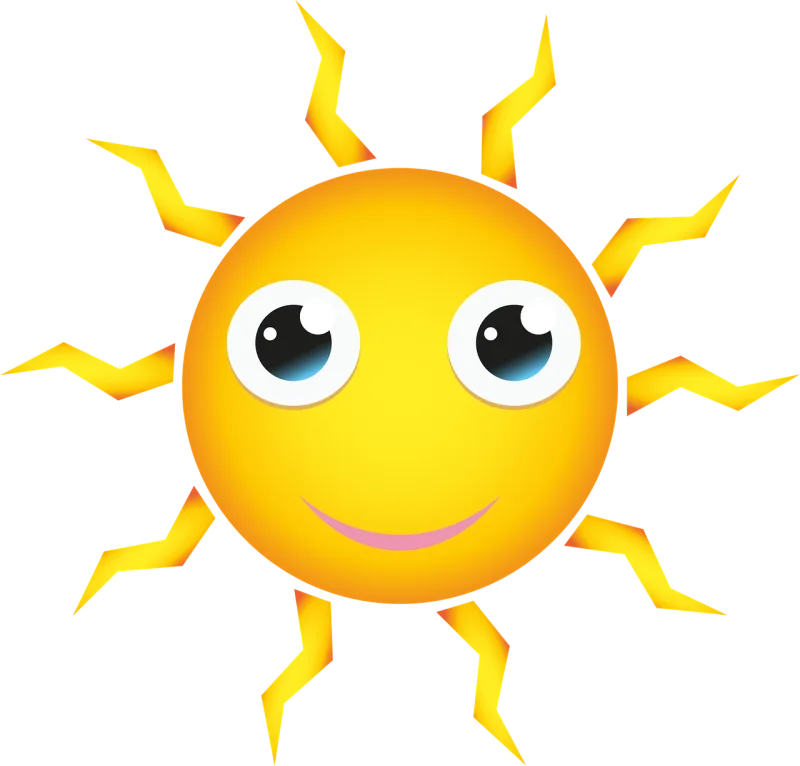 Sun Yellow Shining Stickdatei – Natur
