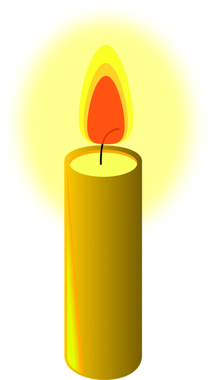 Beeswax Candle Fire Stickdatei – Weihnachten