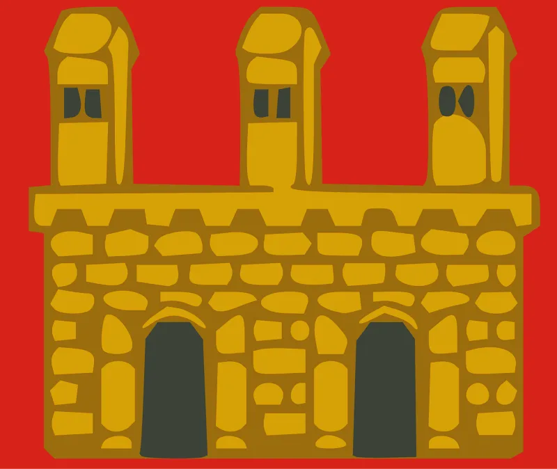Castle Ruin Stones Stickdatei – Kinder