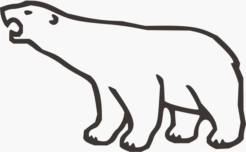 Ice bear Nature Animal Stickdatei – Tiere