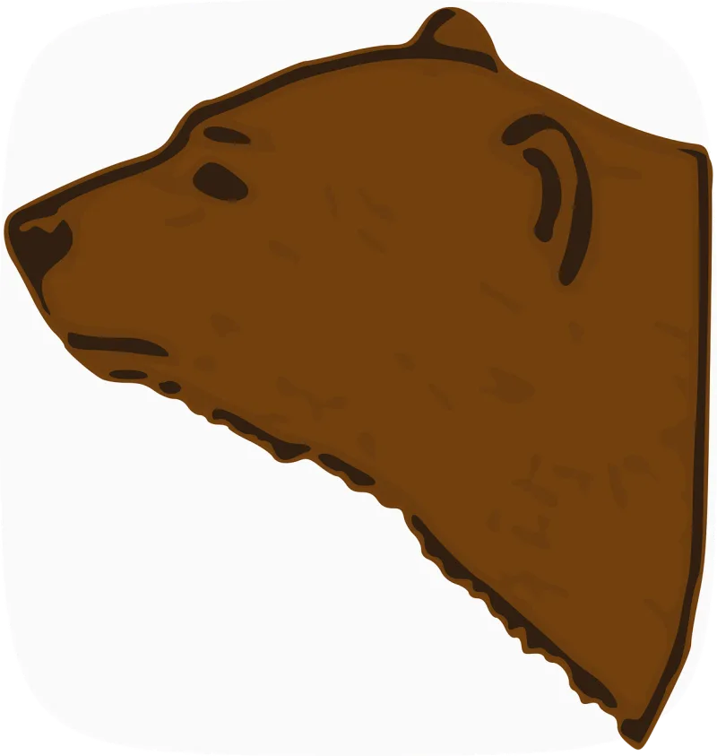 Bear Head Heraldic Stickdatei – Tiere