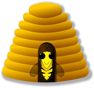 Beehive Beekeeping Honey Stickdatei