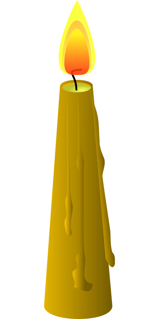 Beeswax Candle Fire candle light Stickdatei – Weihnachten