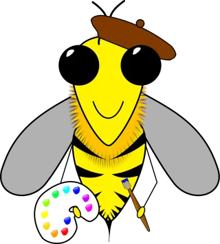 Bee Art Busy bee Stickdatei