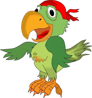 Parrot Pirates Nature Stickdatei