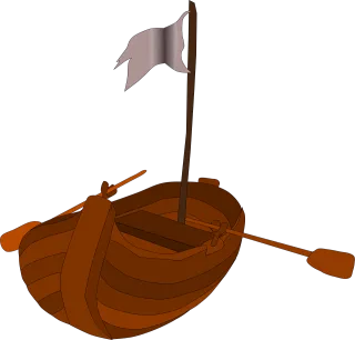 Pirate rowboat Pirates Rowboat Stickdatei