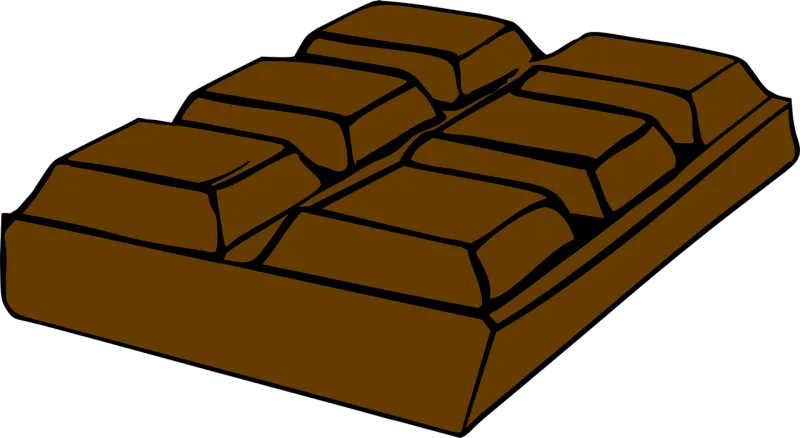 Bar Chocolate Brown Stickdatei – Essen & Trinken
