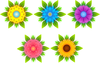 Flowers Flower wallpaper Bloom Stickdatei – Blumen